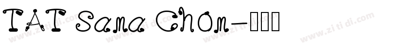 TAT Sana Chon字体转换